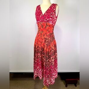 Rabbit Rabbit Designs Dress Sz 6 Boho Handkerchief Hem Y2K Indie Abstract Fairy